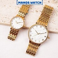 Đồng Hồ cặp Baishun hình Rồng Phượng - Đồng Hồ đôi Nam Nữ dây kim loại -Manos Watch