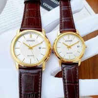 Đồng Hồ Cặp Citizen Nam AW1212-10A, Nữ FE6012-11A