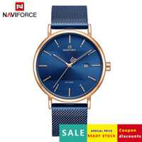 Đồng Hồ Cặp Đôi 3008 thời trang 2025 phong cách thể thao NAVIFORCE/Lingxiang Đồng hồ thạch anh chống nước Đồng hồ dây lưới Đồng hồ Nam Thường Ngày Đồng hồ nữ OPSR