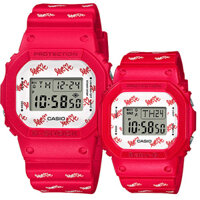 Đồng Hồ Cặp Đôi Casio G Shock và Baby LOV-20B-4 Dây Nhựa Màu Đỏ - Mẫu Số Lượng Có Hạn