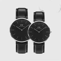 Đồng Hồ Cặp Đôi Daniel Wellington Classic Black Sheffield DW00100133 – DW00100145 (40mm và 36mm)