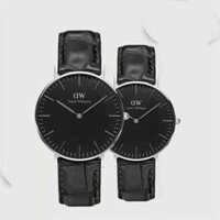 Đồng Hồ Cặp Đôi Daniel Wellington Classic Black Reading DW00100135 – DW00100147 (40mm và 36mm)