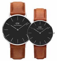 Đồng Hồ Cặp Đôi Daniel Wellington Classic Black Durham DW00100132 – DW00100144 (40mm và 36mm)