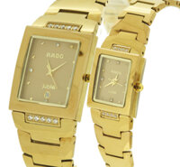 ĐỒNG HỒ CẶP ĐÔI RADO  2225G - Đồng hồ đá saphire màu vàng