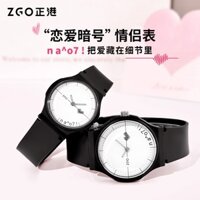 Đồng hồ cặp đôi ZGO chống nước mặt số tình yêu thời trang đồng hồ nam / đồng hồ nữ quà tặng của người yêu 919