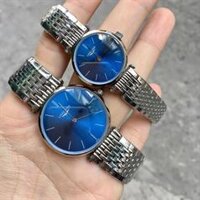 Đông Hồ Cặp Longines Cao Cấp Măt Xanh - L46352