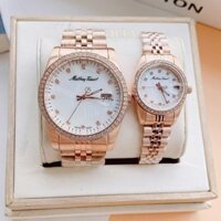 Đồng Hồ Cặp Mathey Tissot Mathey III Quartz Crystal Rose Gold Watch D709RQI - H709RQI