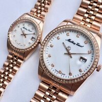 Đồng Hồ Cặp Mathey Tissot Mathey III Quartz Crystal Rose Gold Watch D709RQI - H709RQI