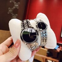 Đồng Hồ Cặp Movado Mặt Đen 0606203 0606204 40mm 32mm Chính Hãng