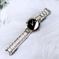 Đồng Hồ Cặp Movado Mặt Đen 0607278 0607281 40mm 32mm Chính Hãng