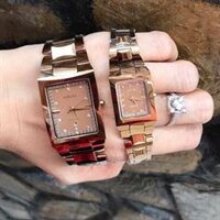 Đồng Hồ Cặp Rado 650 Mặt Vuông Đính Hạt