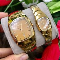 Đồng Hồ Cặp Rado Mặt Vuông Màu Vàng - 6802G