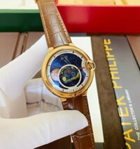 Đồng hồ Cartier Bleu De nam dây da máy cơ Nhật Fake 11 40mm