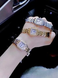Đồng hồ Cartier Panthere De Cartier nữ mặt vuông dây kim loại Super Fake 26mm