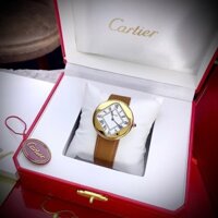 Đồng hồ Cartier Pebble Re-Edition nam dây da Fake cao cấp 36mm