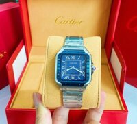 Đồng hồ Cartier Santos nam dây kim loại Super Fake 11 máy nhật 40mm
