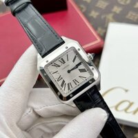 Đồng hồ Cartier Santos nam dây da máy pin Thụy Sỹ Replica 1:1 40mm