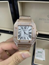 Đồng hồ Cartier Santos nam máy cơ Nhật Fake cao cấp 40mm