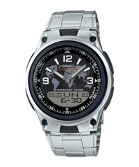 ĐỒNG HỒ CASIO AW-80D-1A2VDF Dây nhựa đen - Mặt tròn - Hai giờ hiển thị