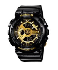Đồng hồ Casio Baby G Shock BA110-1A Black and Gold