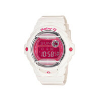 ĐỒNG HỒ CASIO BABY-G BG-169R-7DDR Dây nhựa trắng - Mặt điện tử hồng Dịu dàng