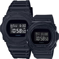 Đồng Hồ Casio Cặp Đôi G-Shock & Baby G DW-5750E-1BDR & BGD-570-1DR Dây Nhựa - Chống Nước WR20BAR