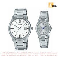 Đồng Hồ Casio Cặp Đôi MTP-V002D-7B3 & LTP-V002D-7B3 nam size 37mm, đồng hồ Casio nữ size 25mm EMSI.VN