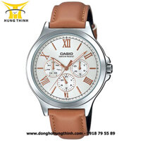 ĐỒNG HỒ CASIO DÂY DA NAM 6 KIM MTP-V300L-7A2UDF