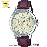 ĐỒNG HỒ CASIO DÂY DA NAM 6 KIM MTP-V300L-9AUDF