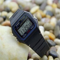 Đồng hồ Casio điện tử nam nữ F91 dây nhựa huyền thoại chống nước siêu bền