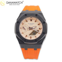 Đồng hồ Casio GShock GMA-S2100-4ADR Custom dây cao su màu cam