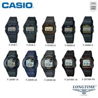 Đồng hồ Casio huyền thoại chính hãng nam nữ  f94W , f91w , f201w , f200w - đồng hồ điện tử dây nhựa chống nước 5atm