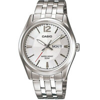 ĐỒNG HỒ CASIO LTP-1335D-7AVDF Dây kim loại - Mặt tròn trắng - Chống nước 50 mét
