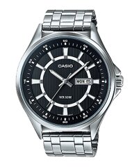 ĐỒNG HỒ CASIO MTP-E108D-1AVDF Dây kim loại - Mặt đen kim - Chống nước 50 mét