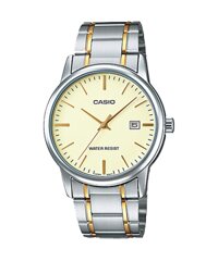 ĐỒNG HỒ CASIO MTP-V002SG-9AUDF Dây kim loại mạ vàng xen kẽ - Chống nước 50 mét