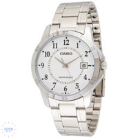 Đồng Hồ Casio Nam Chính Hãng, Đồng Hồ Casio MTPV004D - 7B Dây Thép Mặt Trắng Fullbox.