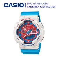 Đồng hồ Casio nam dây cao su thể thao, điện tử, thiết kế độc đáo, màu sắc nổi bật, chống nước WR200M (GA-110AC-7ADR)