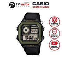 Đồng Hồ Casio Nam Dây Da Phối Vải AE-1200WHB-1BVDF