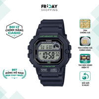 Đồng Hồ Casio Nam Điện Tử WS-1400H-1AVDF Mặt Vuông Dây Cao Su Chính Hãng