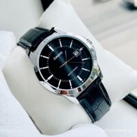 Đồng hồ Casio Nam Nữ Trái Tim Đen Retro Thắt Lưng Không Cơ Khí Đồng Hồ Thạch Anh MTP-V004L-1A