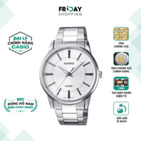 Đồng Hồ Casio Nam MTP-1303D-7AVDF Mặt Tròn Màu Trắng Dây Kim Loại Chính Hãng