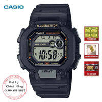 Đồng hồ casio nam W-737HX-1AVDF mặt vuông khỏe khoắn.