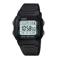 Đồng hồ Casio nam W-800H-1AVDF, Kính Nhựa, Quartz (Pin), Mặt Số 44mmx36mm, Chống Nước 10ATM
