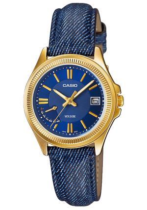 Đồng hồ Casio nữ dây da LTP-E115GBL