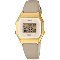 ĐỒNG HỒ CASIO – NỮ – ĐIỆN TỬ – QUARTZ (PIN) – DÂY DA – DIGITAL – LA680WEGL-5DF