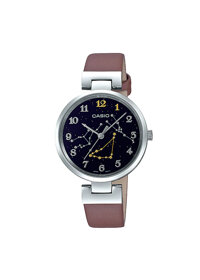 Đồng hồ Casio Nữ General LTP-E12L-5A2DR hình 12 chòm sao cung hoàng đạo - Ma kết