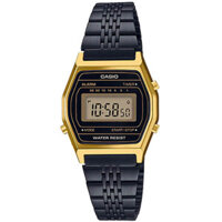 Đồng Hồ Casio Nữ LA690WGB-1DF Black Gold - Điện Tử Cổ Điển