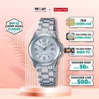Đồng Hồ Casio Nữ LTP-1215A-7ADF Mặt Tròn Dây Kim Loại Chính Hãng