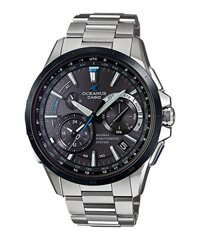 ĐỒNG HỒ CASIO OCEANUS OCW-G1000DB-1A Chính hãng - Dây kim loại - Mặt 6 kim đen - Pin năng lượng mặt trời