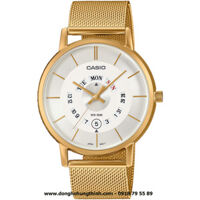 ĐỒNG HỒ CASIO – QUARTZ (PIN) – NAM – DÂY KIM LOẠI – 3 KIM – MTP-B135MG-7AVDF